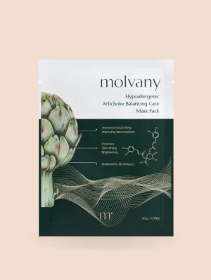 ** BOGO ** Molvany Hypoallergenic Artichoke Balancing Care Mask Pack