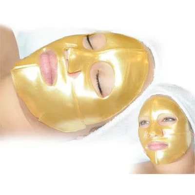 10-pcs/ crystal collagen 24k gold mask