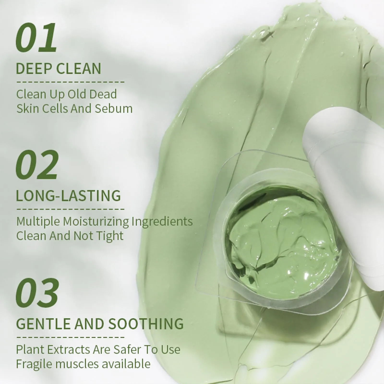 10 Pods Clay Facial Mask Set - Rose, Green Tea, Eggplant, Avocado, Dead Sea Mud, Mud Mask Deep Pore Cleansing Acne Blackhead Removal Men & Women Face Mask Skin Care,Two To Three Times A Week.