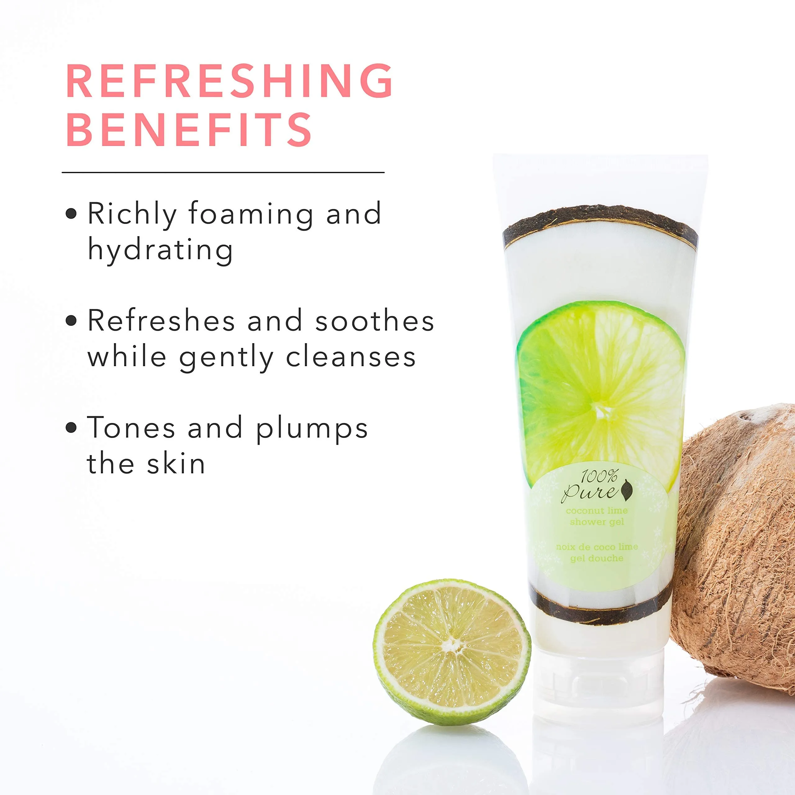 100% Pure - Coconut Lime Shower Gel
