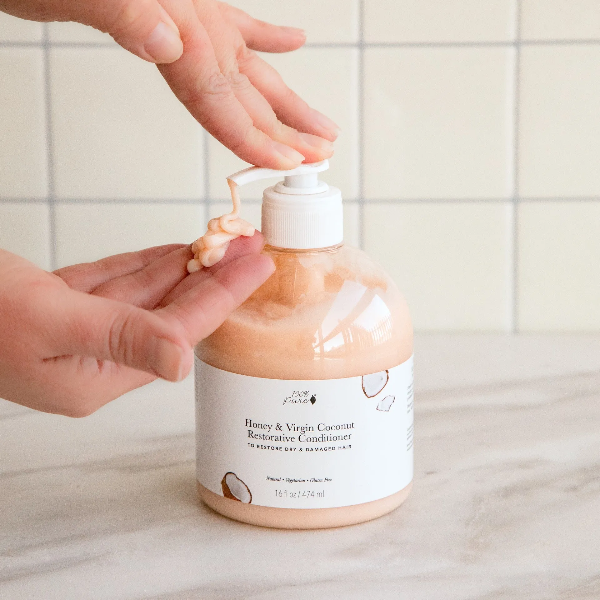 100% PURE - Honey & Virgin Coconut Restorative Conditioner