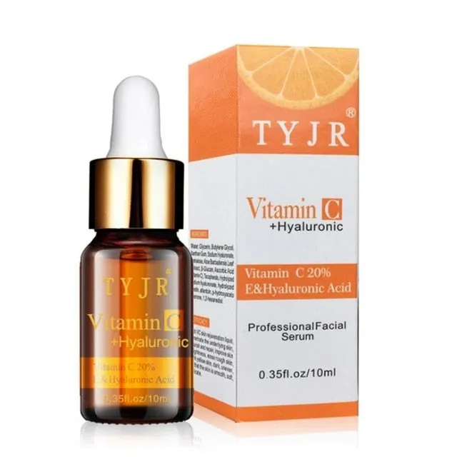 100% Pure Vitamin C Serum Liquid Freckle Removal Acne Scars Hyaluronic Acid Anti-wrinkle Vc Face Serum Fade Dark Spot