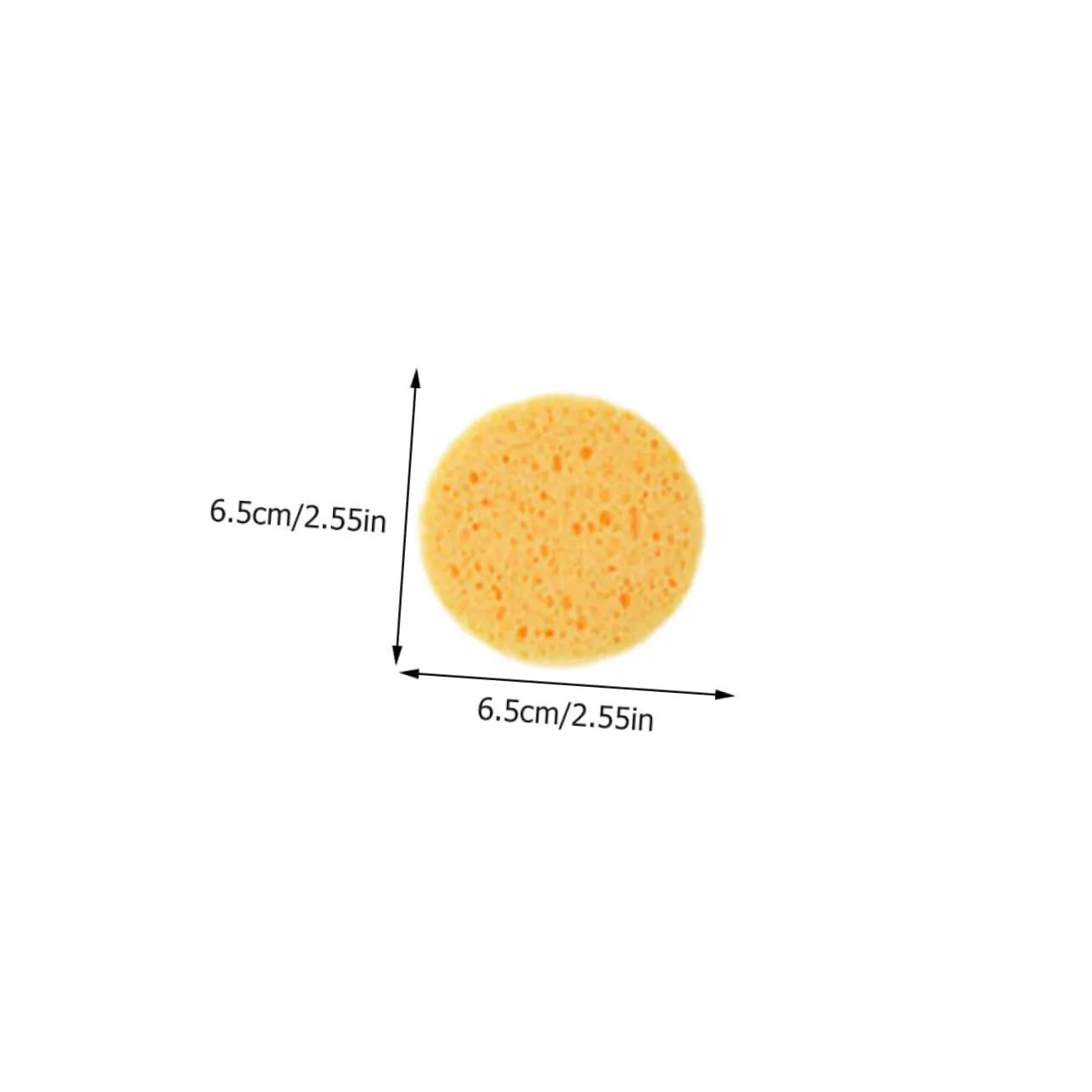 100pcs Simple Makeup Removal Pads Gentle Skin-friendly Facial Cleaning Shape Soft Powder Puff for Daily Cosmetic Use