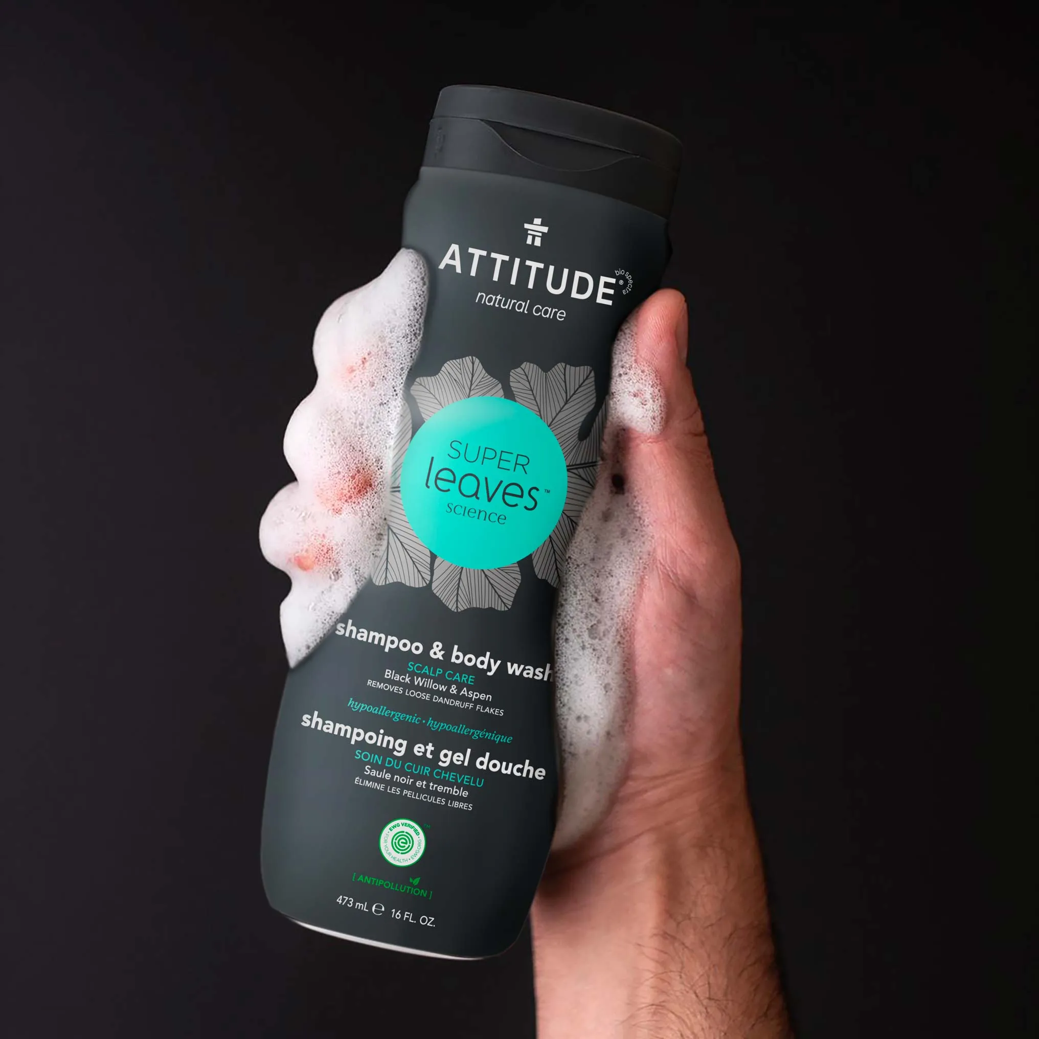 2-In-1 Shampoo and Body Wash Scalp Care : SUPER LEAVES™