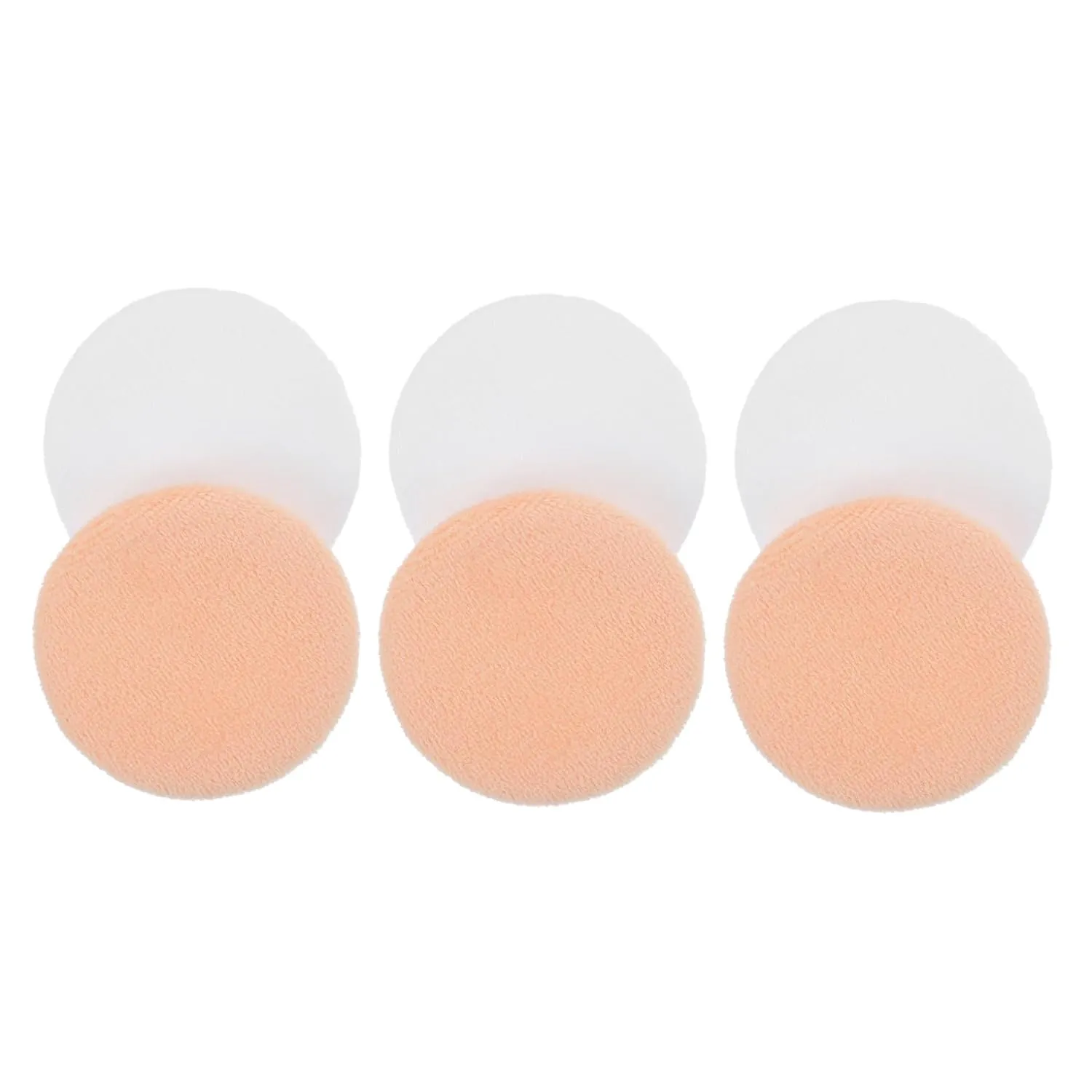 20pcs Round Powder Puff Makeup Applicators Cotton Loose Powder Puff Perfect for Salon Home Travel
