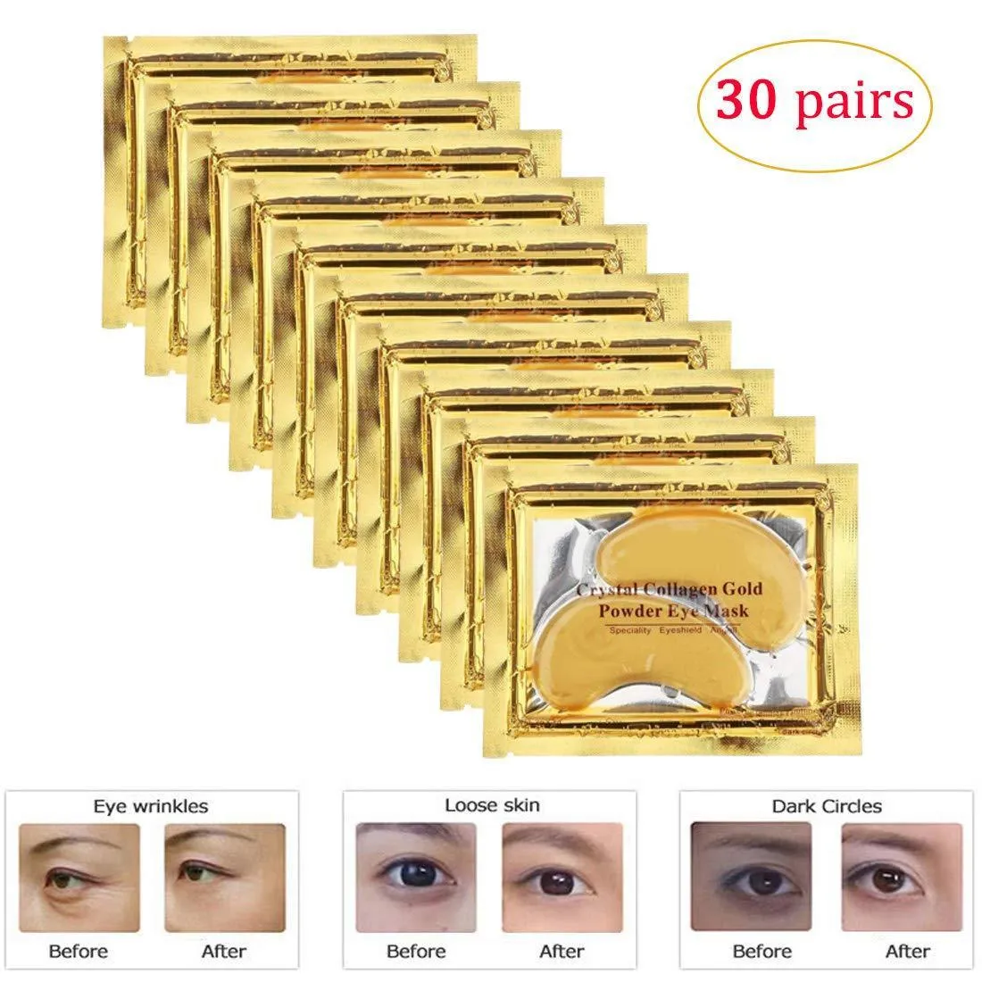 24K Gold Collagen Eye Masks