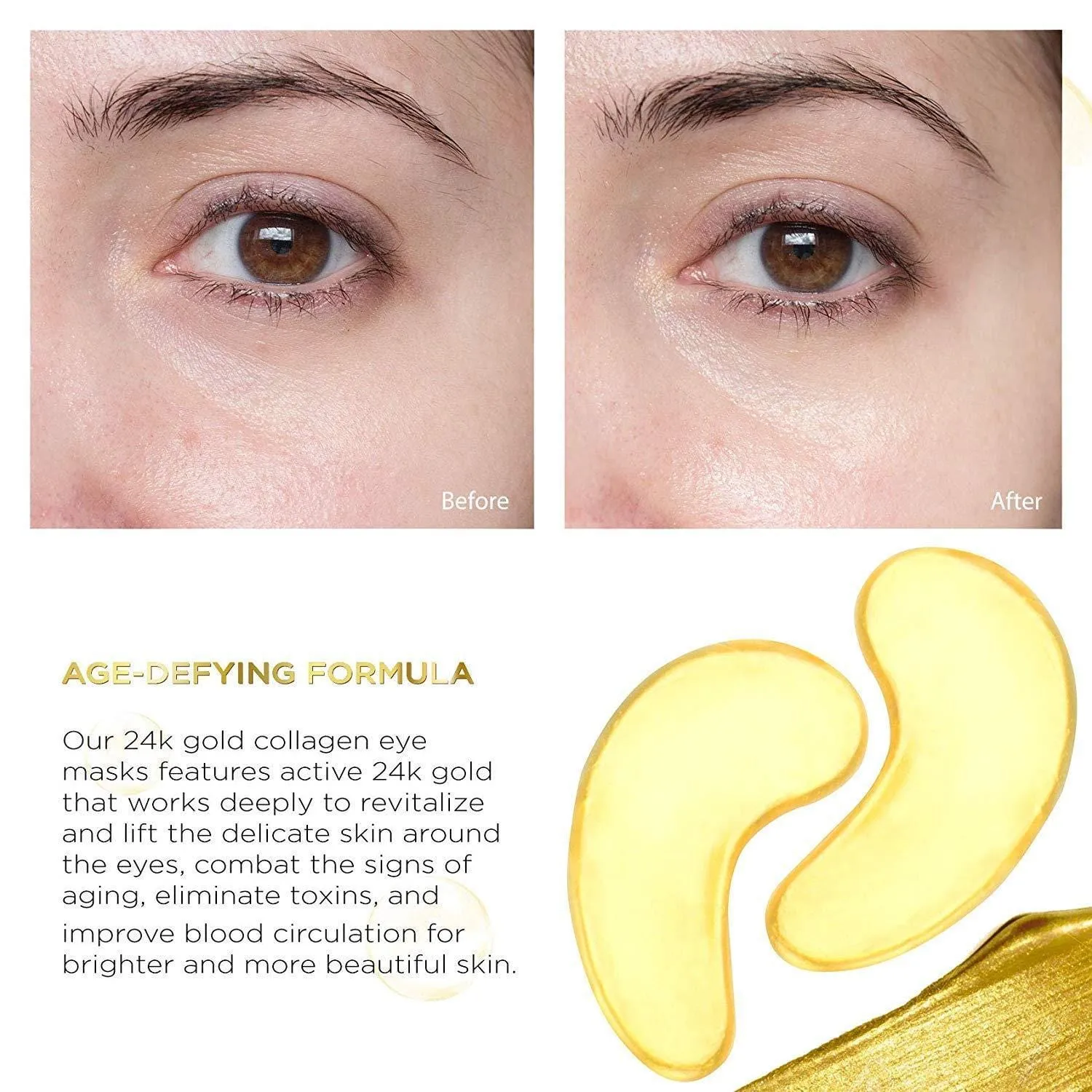 24K Gold Collagen Eye Masks