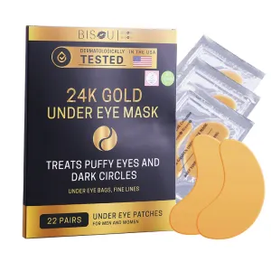 24K Gold Under Eye Mask (22 Pairs)