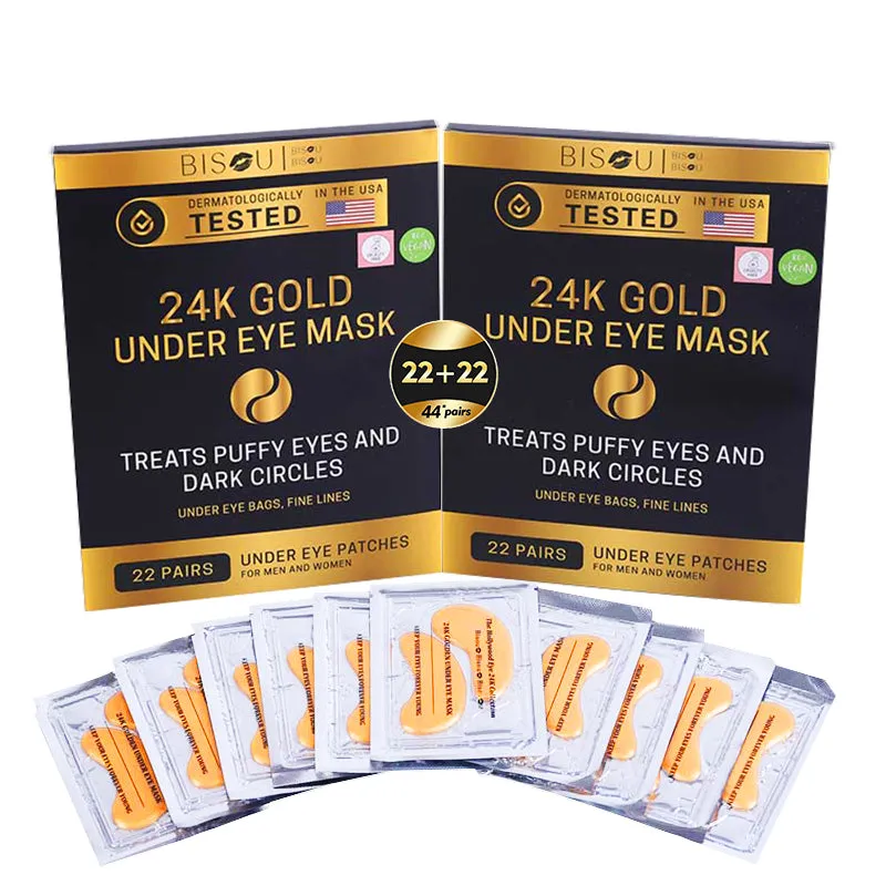 24K Gold Under Eye Mask (22 Pairs)