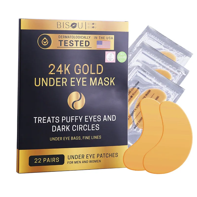 24K Gold Under Eye Mask (22 Pairs)