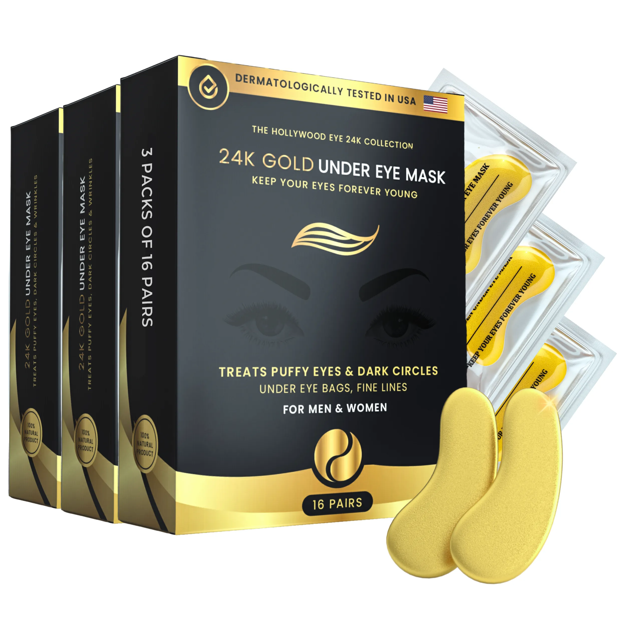24K Gold Under Eye Mask