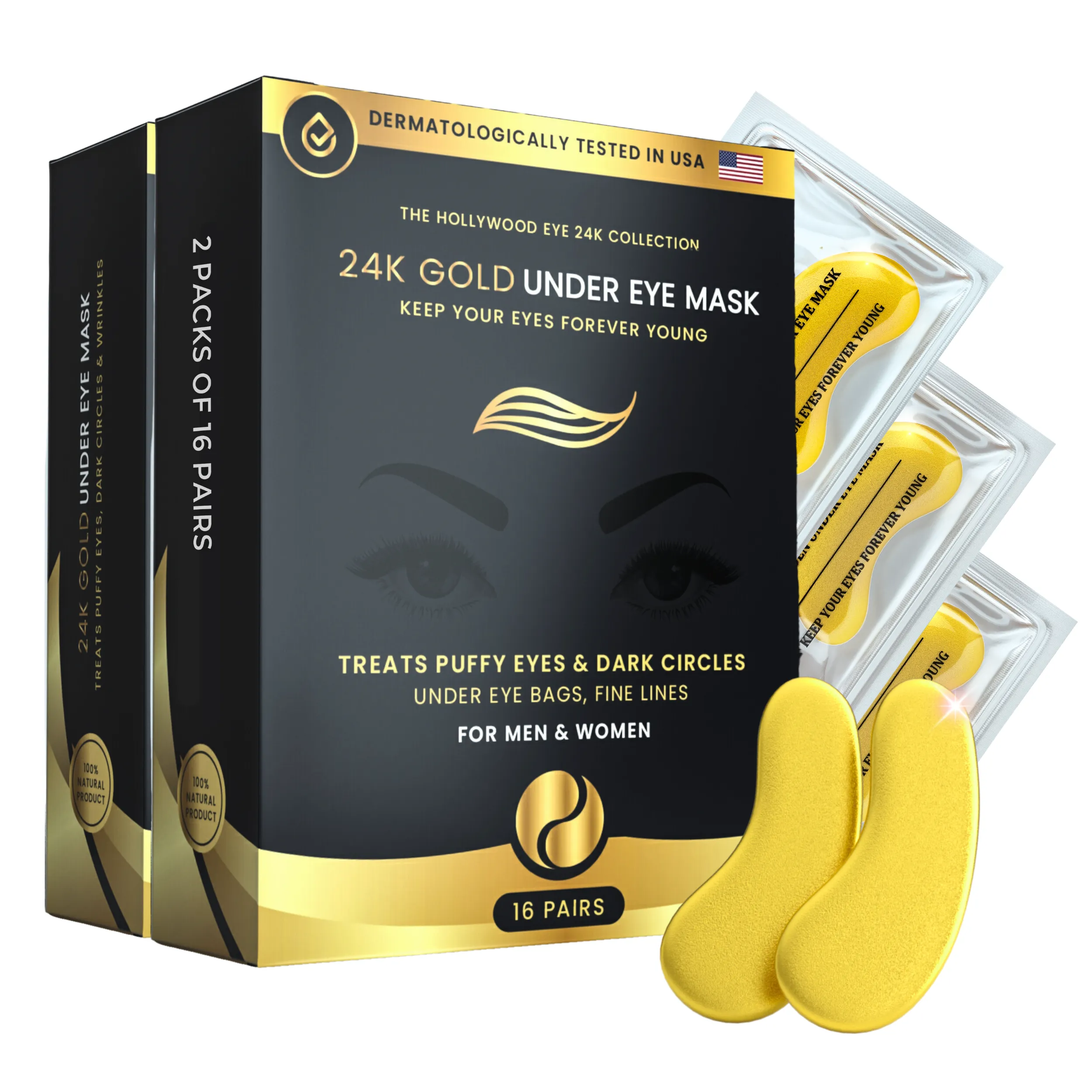 24K Gold Under Eye Mask