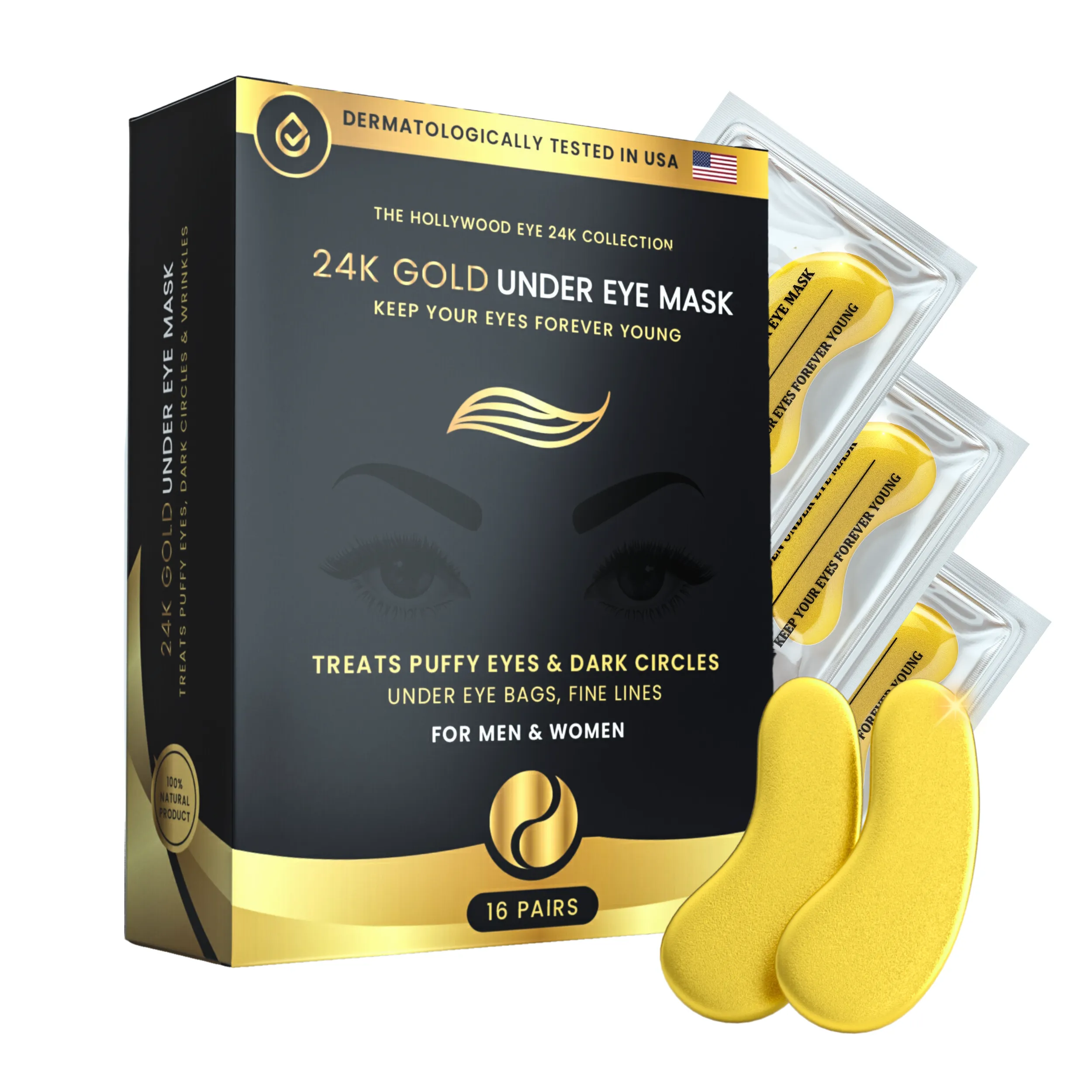 24K Gold Under Eye Mask
