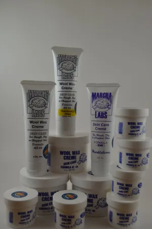 3 Nine Ounce Jars, 3 Squeeze Tubes, & 6 two ounce jars Wool Wax Creme