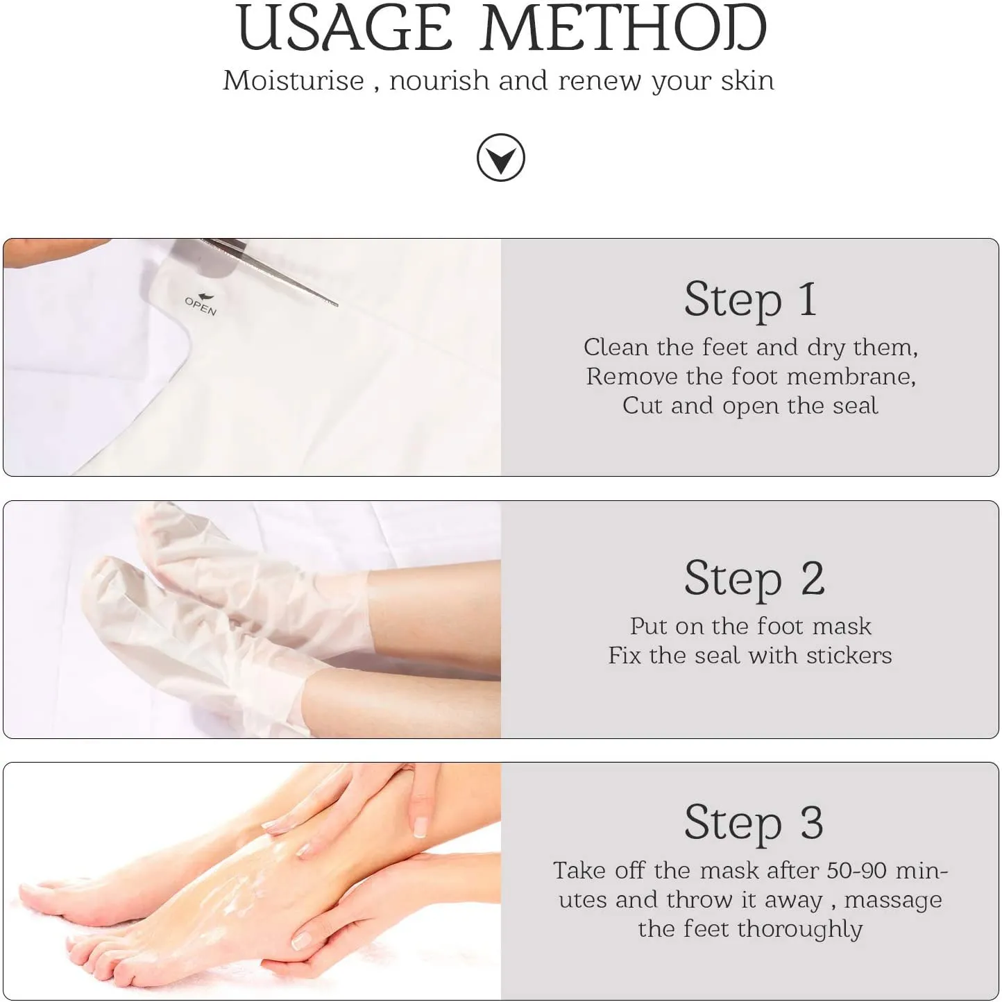 3 Pack Foot Peel Mask,Exfoliating Foot Socks Calluses Remover Dead Skin, Aloe Moisturizing Feet Peeling Mask for Dry Skin,Cracked Heels,Foot SPA Socks for Women and Men (Rose) Rose