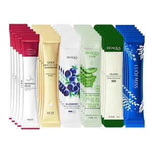 30pcs Collagen Sleeping Facial Masks - Moisturizing, Anti-wrinkle, Nourishing Sleeping Face Mask. No-wash Masks for Face
