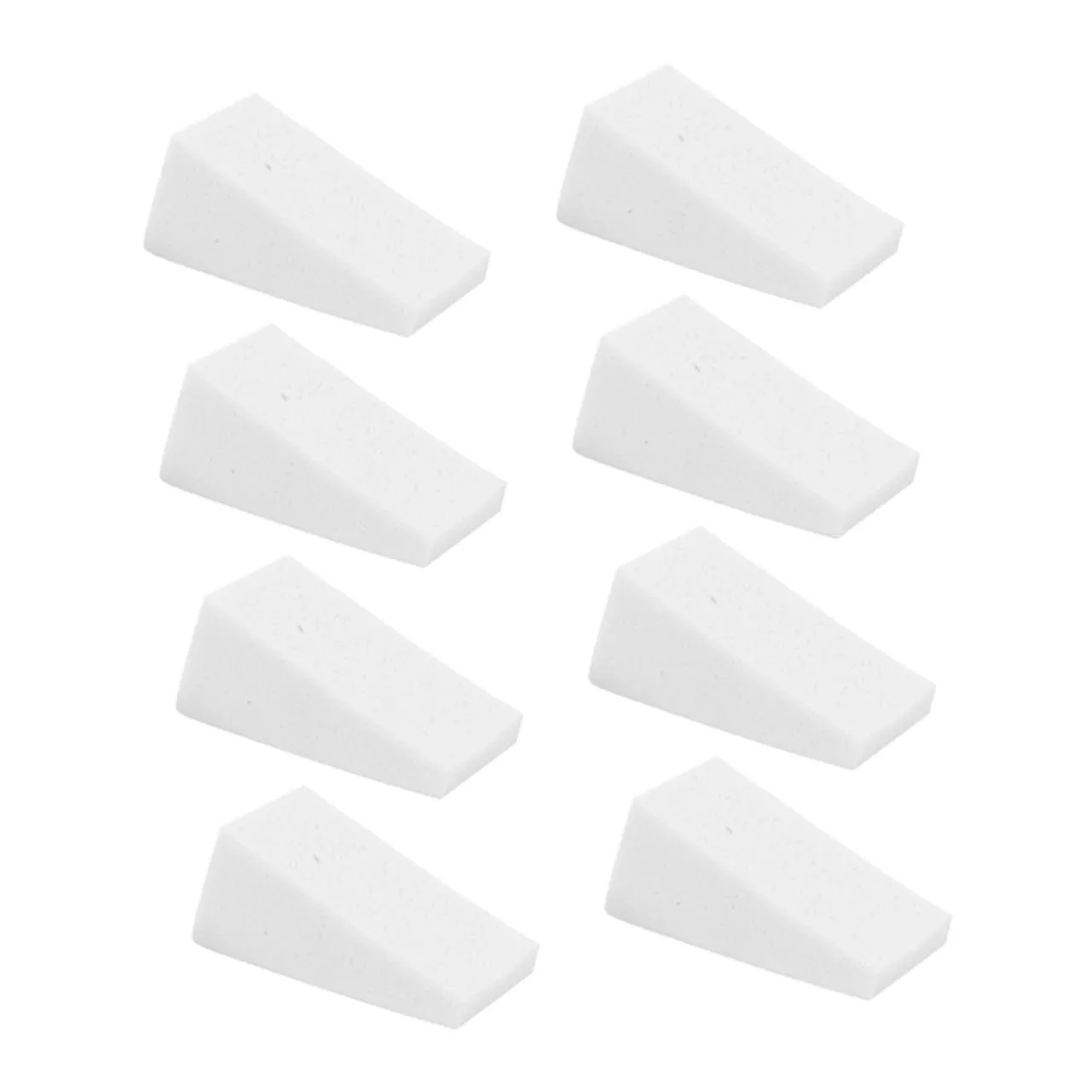 30Pcs Dual Use Powder Puff Small Geometrical Makeup Sponges for Wet Dry Application Fluffy Cosmetic for Foundation Makeup Remover Durable Washable