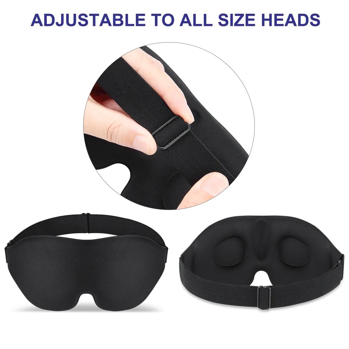 3D Sleeping Eye Mask, Soft Breathable Eye Cover for Women Men, Relaxing Zero Pressure Night Blindfold(10 Pack)