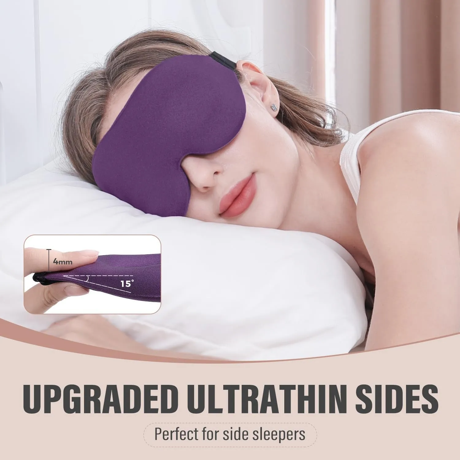 3D Sleeping Eye Mask, Soft Breathable Eye Cover for Women Men, Relaxing Zero Pressure Night Blindfold(10 Pack)