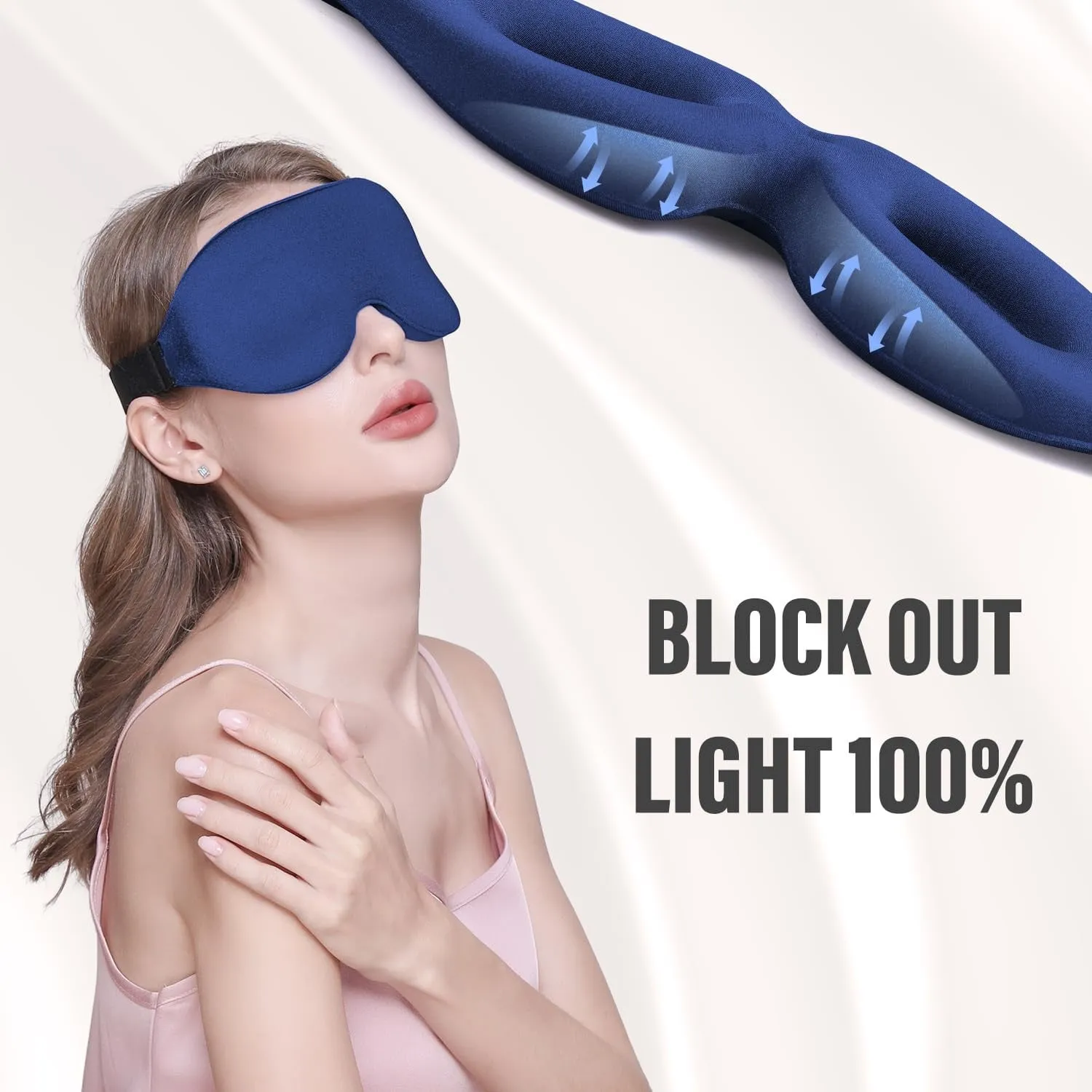 3D Sleeping Eye Mask, Soft Breathable Eye Cover for Women Men, Relaxing Zero Pressure Night Blindfold(10 Pack)