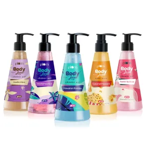 5-in-1 Shower Gel Bonanza Bundle by Plum BodyLovin'