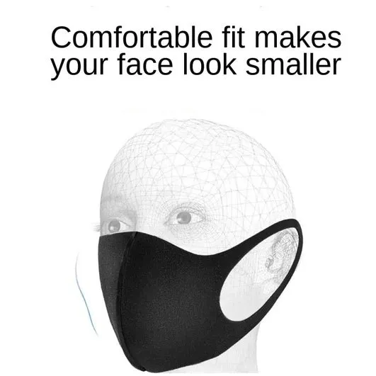 50-Pack: Reusable Double Layer Dustproof Sponge Mouth Mask