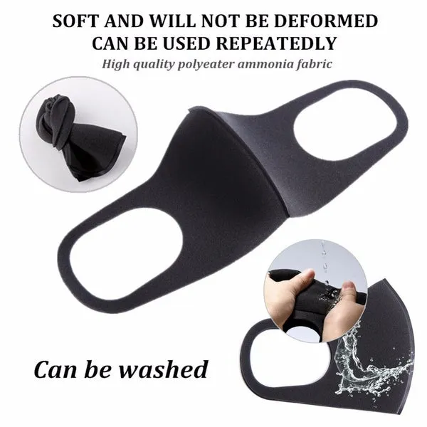 50-Pack: Reusable Double Layer Dustproof Sponge Mouth Mask