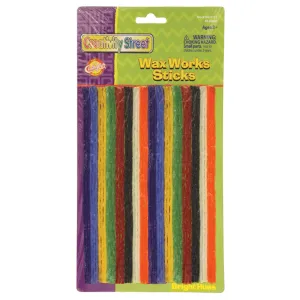 #56239 WAX WORKSSTICKS ASSORTED BRGHT HUES 8IN 48 PIECES
