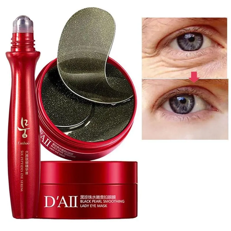 60pcs Hydrogel Pearl Collagen Gel Eye Patches to Remove Eye Dark Circles