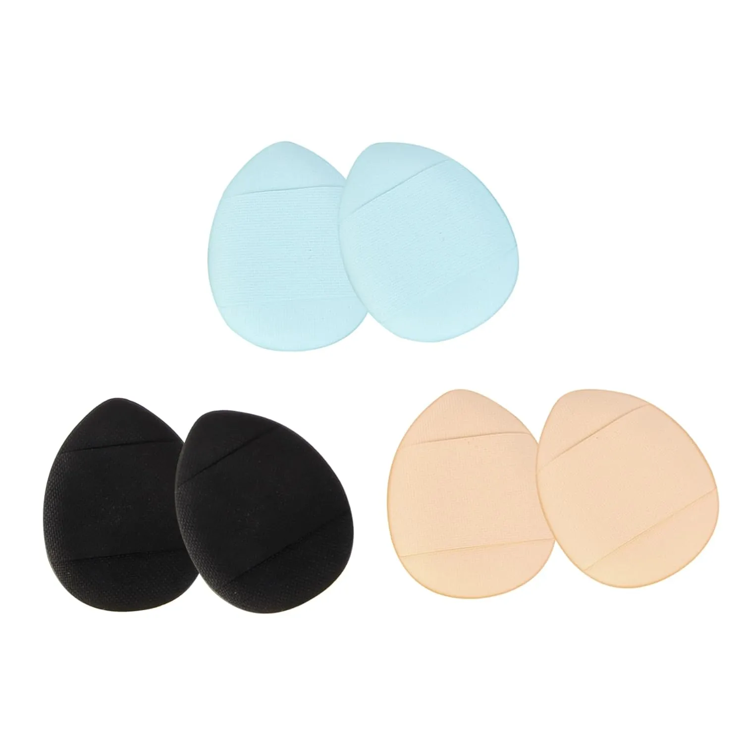 6pcs Mini Makeup Powder Puff Strap Versatile Cosmetic Cushion for Liquid Loose Powder Application Design for Natural Finish Washable Reusable