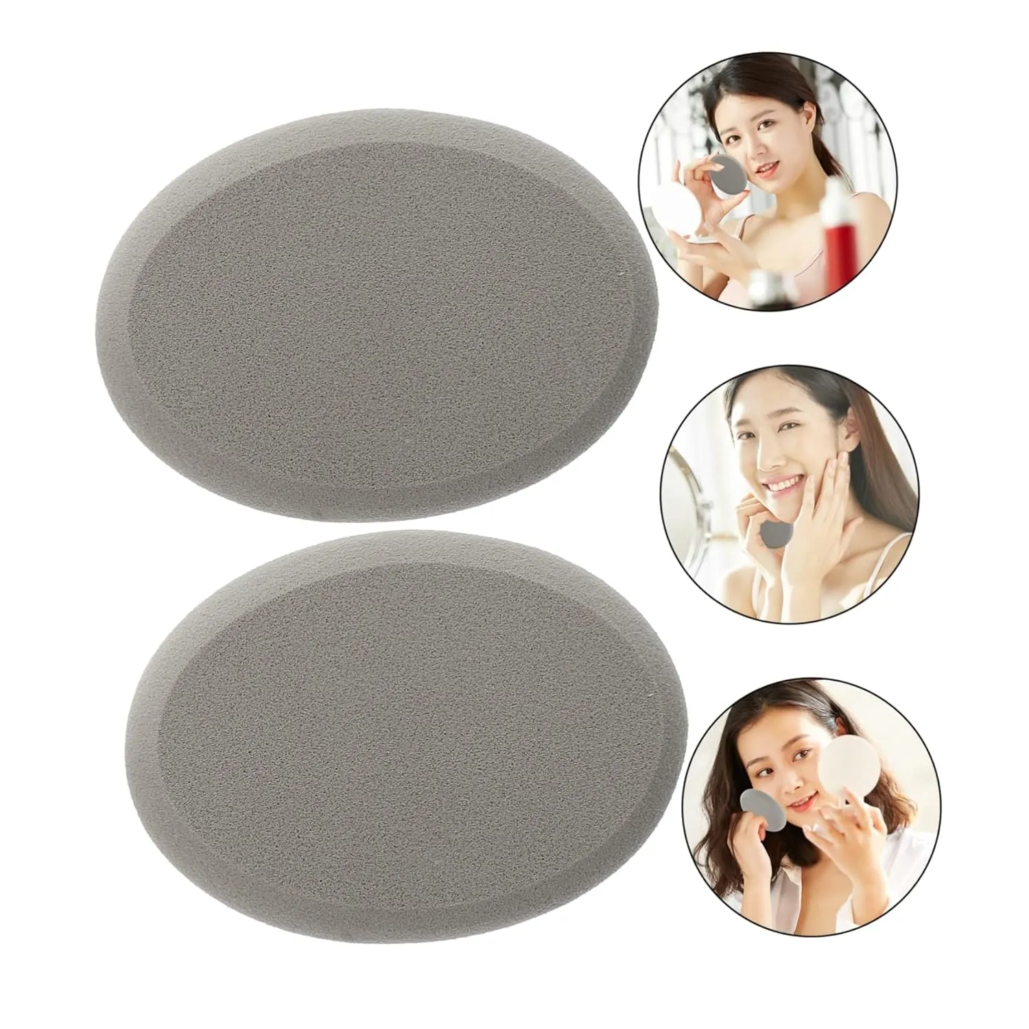 6pcs Powder Puff Flexible and Makeup Tool for Wet Dry Application for Foundation Loose Powder Blush and Highlighter for Women Cosmetic Routine