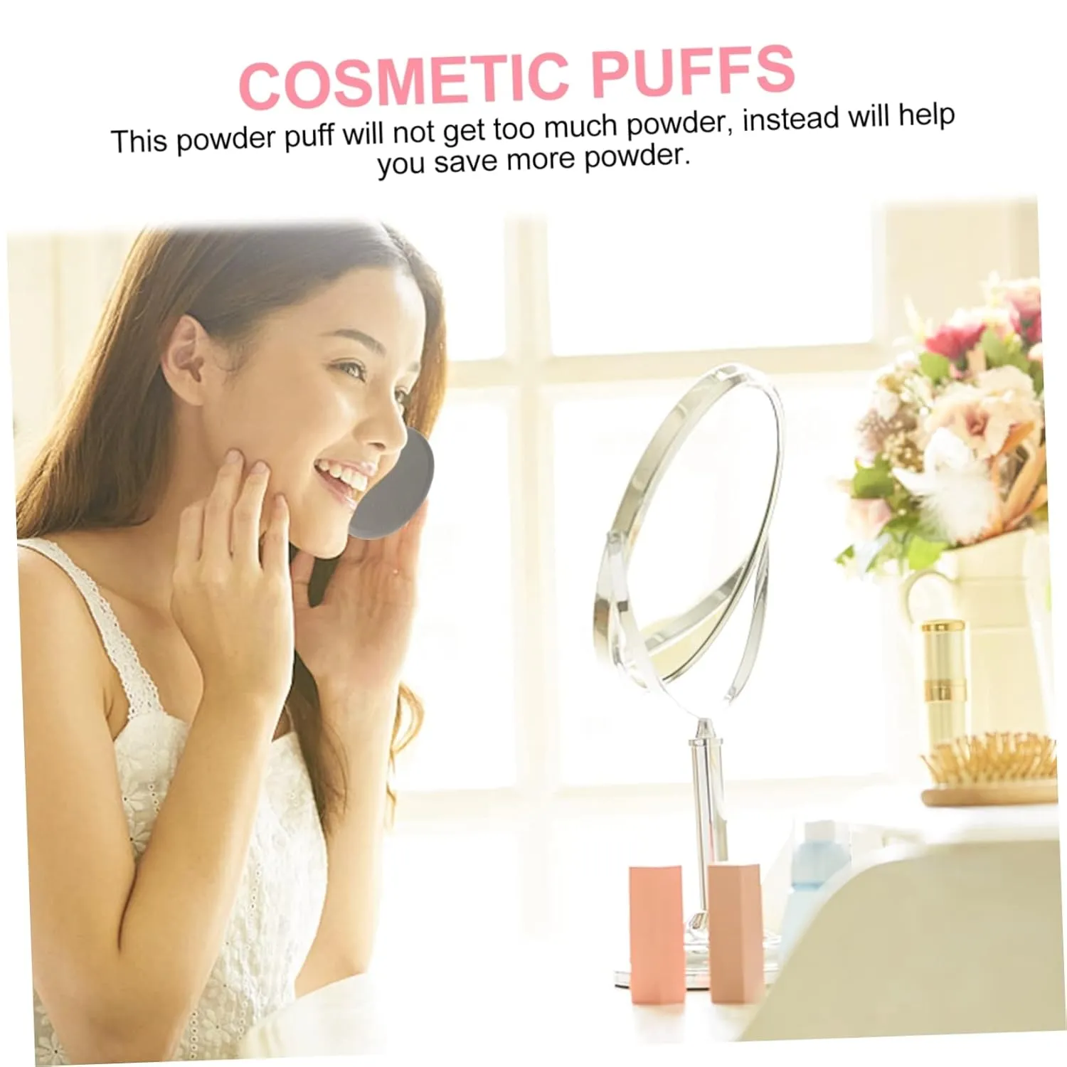 6pcs Powder Puff Flexible and Makeup Tool for Wet Dry Application for Foundation Loose Powder Blush and Highlighter for Women Cosmetic Routine