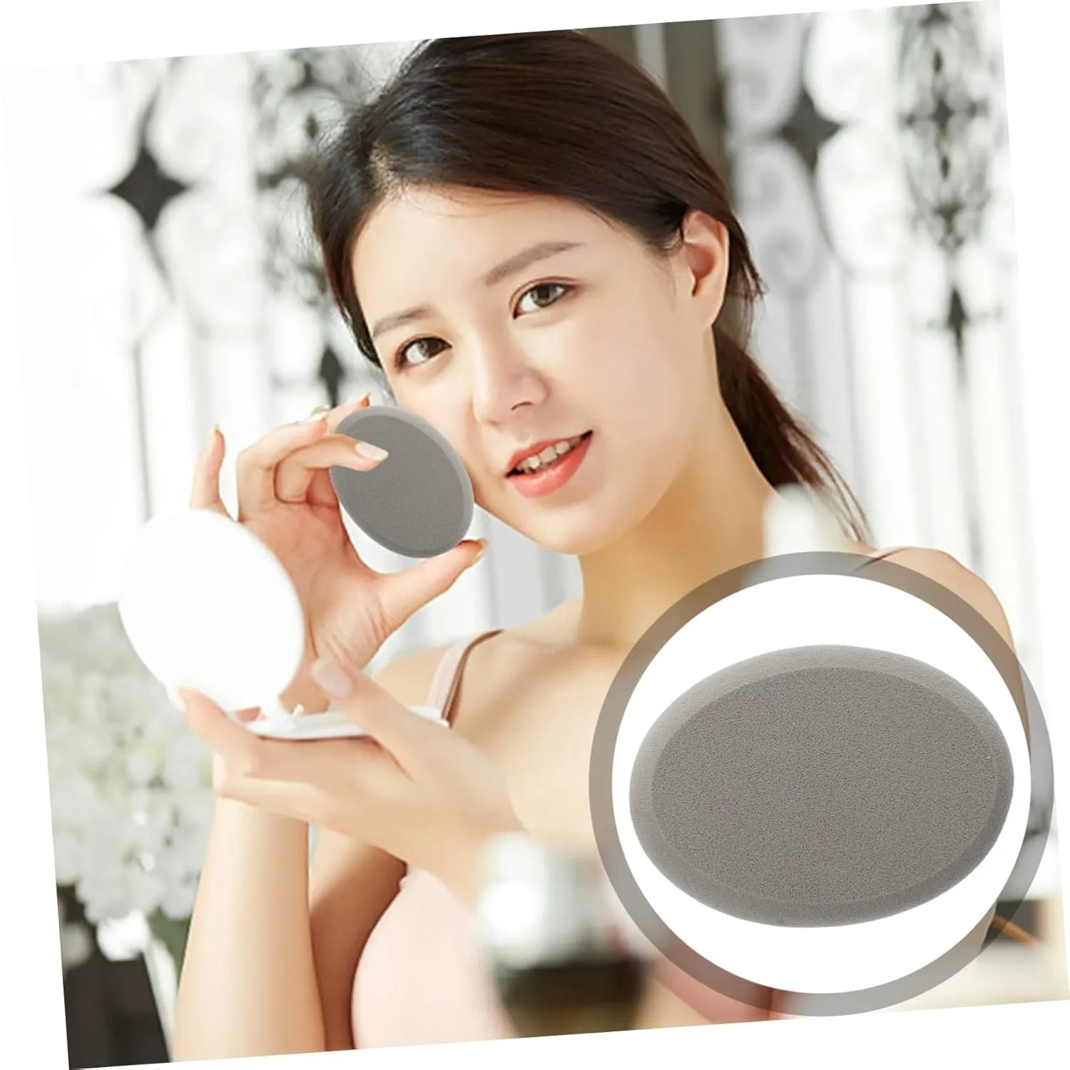 6pcs Powder Puff Flexible and Makeup Tool for Wet Dry Application for Foundation Loose Powder Blush and Highlighter for Women Cosmetic Routine