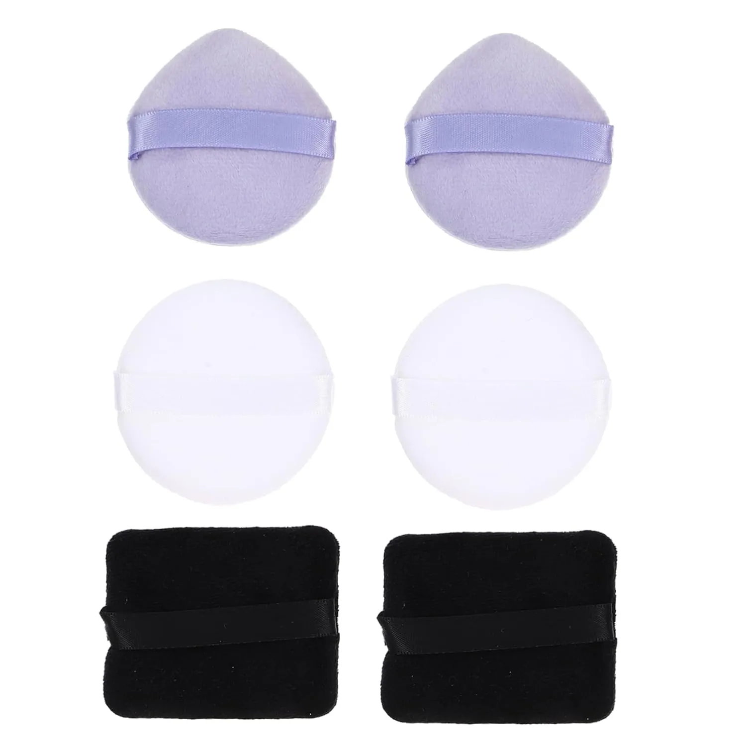 6pcs Setting Powder Puff Triangle Puff Super Soft Puff Fluffy Makeup Sponges for Foundation Dusting Women Mini Puff Loose Puff Cosmetic Triangular Sponge Pads Pure Cotton