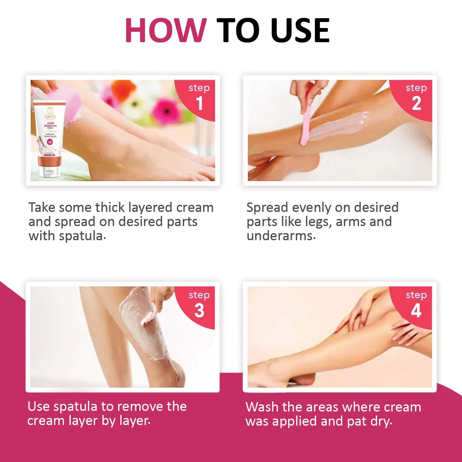 7Days Hair Removal Cream for Private Parts - 100 gms