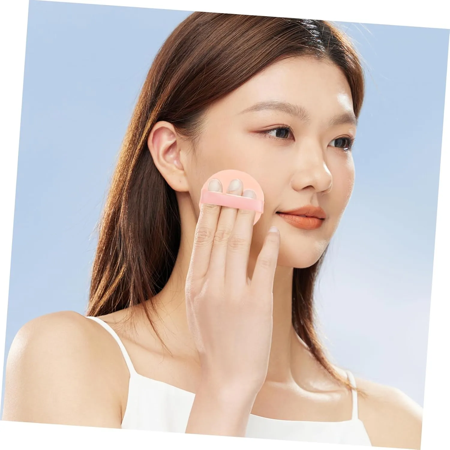 7pcs Double-sided Cosmetic Powder Sponges for Wet Dry Use Skin-friendly Foundation Applicators for Loose Powder Blusher and Highlighter Washable and Comfortable