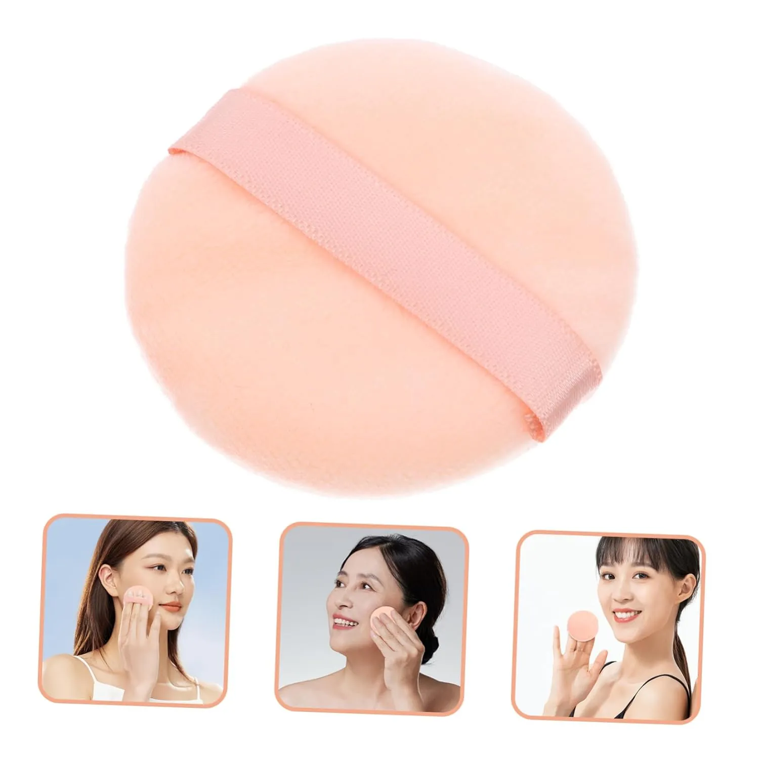 7pcs Double-sided Cosmetic Powder Sponges for Wet Dry Use Skin-friendly Foundation Applicators for Loose Powder Blusher and Highlighter Washable and Comfortable