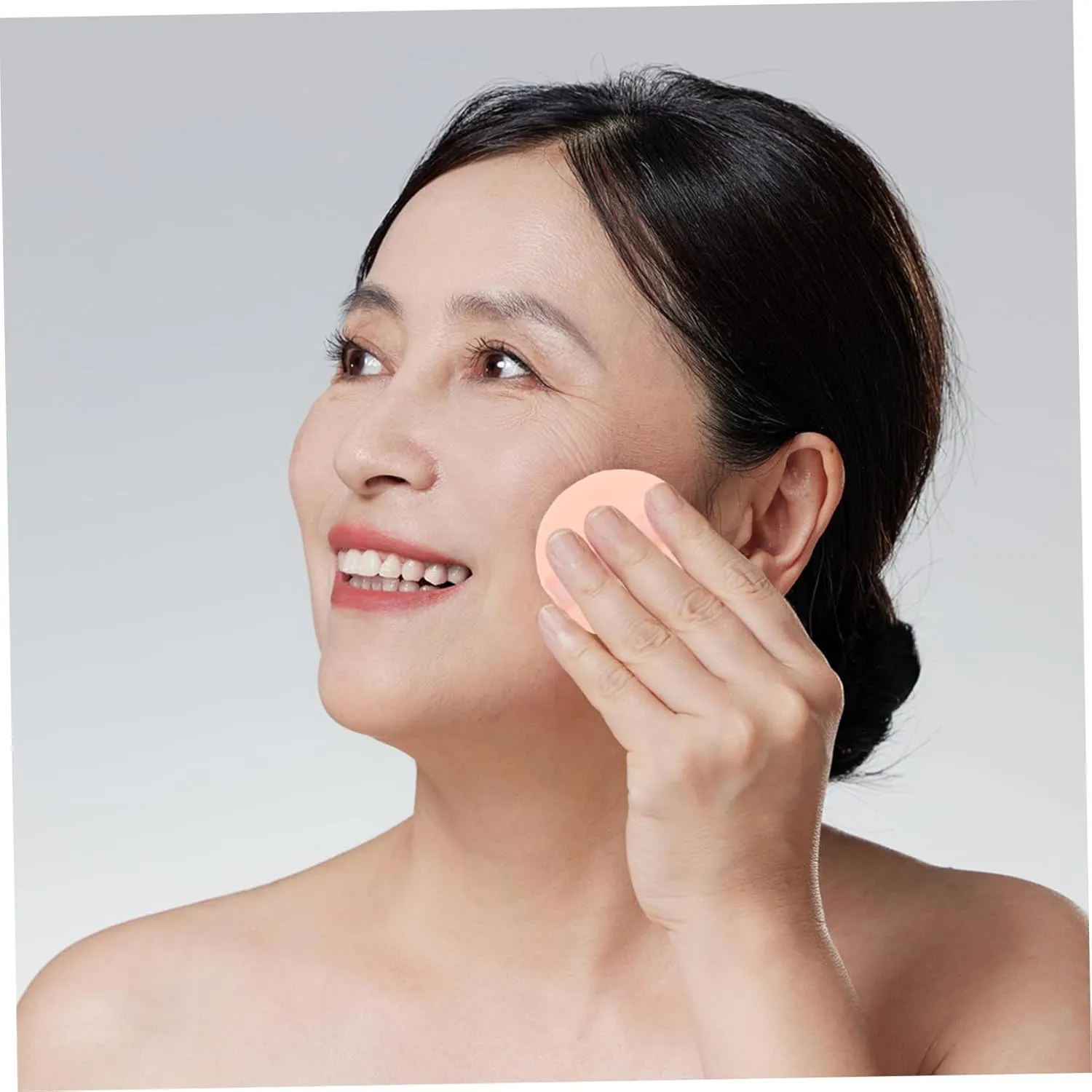 7pcs Double-sided Cosmetic Powder Sponges for Wet Dry Use Skin-friendly Foundation Applicators for Loose Powder Blusher and Highlighter Washable and Comfortable