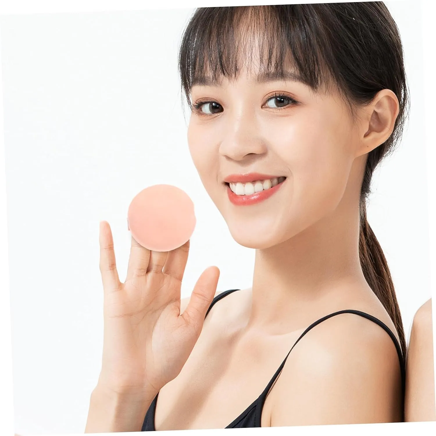 7pcs Double-sided Cosmetic Powder Sponges for Wet Dry Use Skin-friendly Foundation Applicators for Loose Powder Blusher and Highlighter Washable and Comfortable