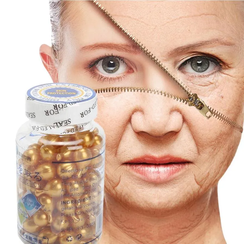 90 Pcs/bottle Anti Wrinkle Regenerating Vitamin E Face Cream Extract Whitening Anti Aging Moisturizing Face Care