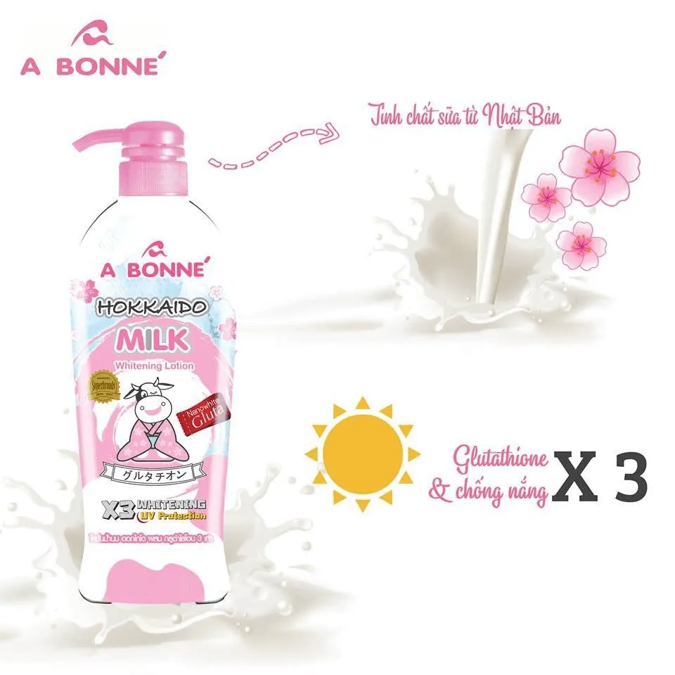 A Bonne Hokkaido Milk Whitening Lotion - 500ml