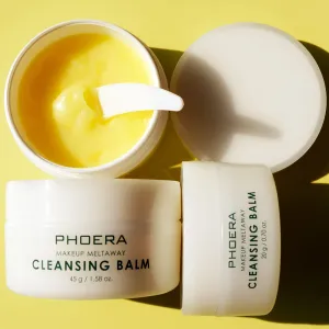 ABRUS - PHOERA Cleansing Balm (45gm), Oil Based Cleanser for Revitalizing Nourishing Hydrating Fresh Skin, Vegan Makeup Remover Cleanser for Soft Glowing Skin - Cruelty-Free Formula 45 g (Pack of 1)