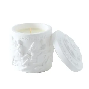 ABSORBIA Aromatherapy Scented Candle with Fragrance of White Tea Bliss,5% Perfume Concentrates, Essential Oil and Soybean Wax, 150g, 25-Hour Burn Time, Ceramic Cup (10.5cm x 7cm)