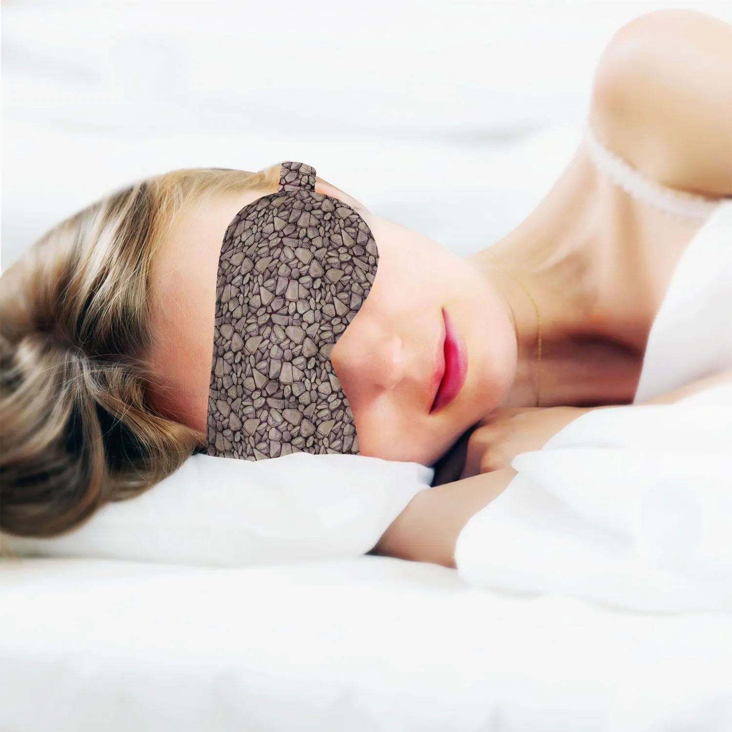 Abstract Art Sleeping Eye Pad Blackout Eye Cover | Soft Anti-Allergic Eco-Friendly Natural Mulberry Silk Fabric