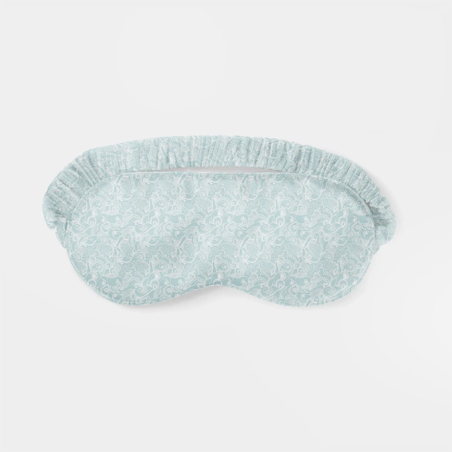 Abstract Wave Sleeping Eye Pad Blackout Eye Cover | Soft Anti-Allergic Eco-Friendly Natural Mulberry Silk Fabric