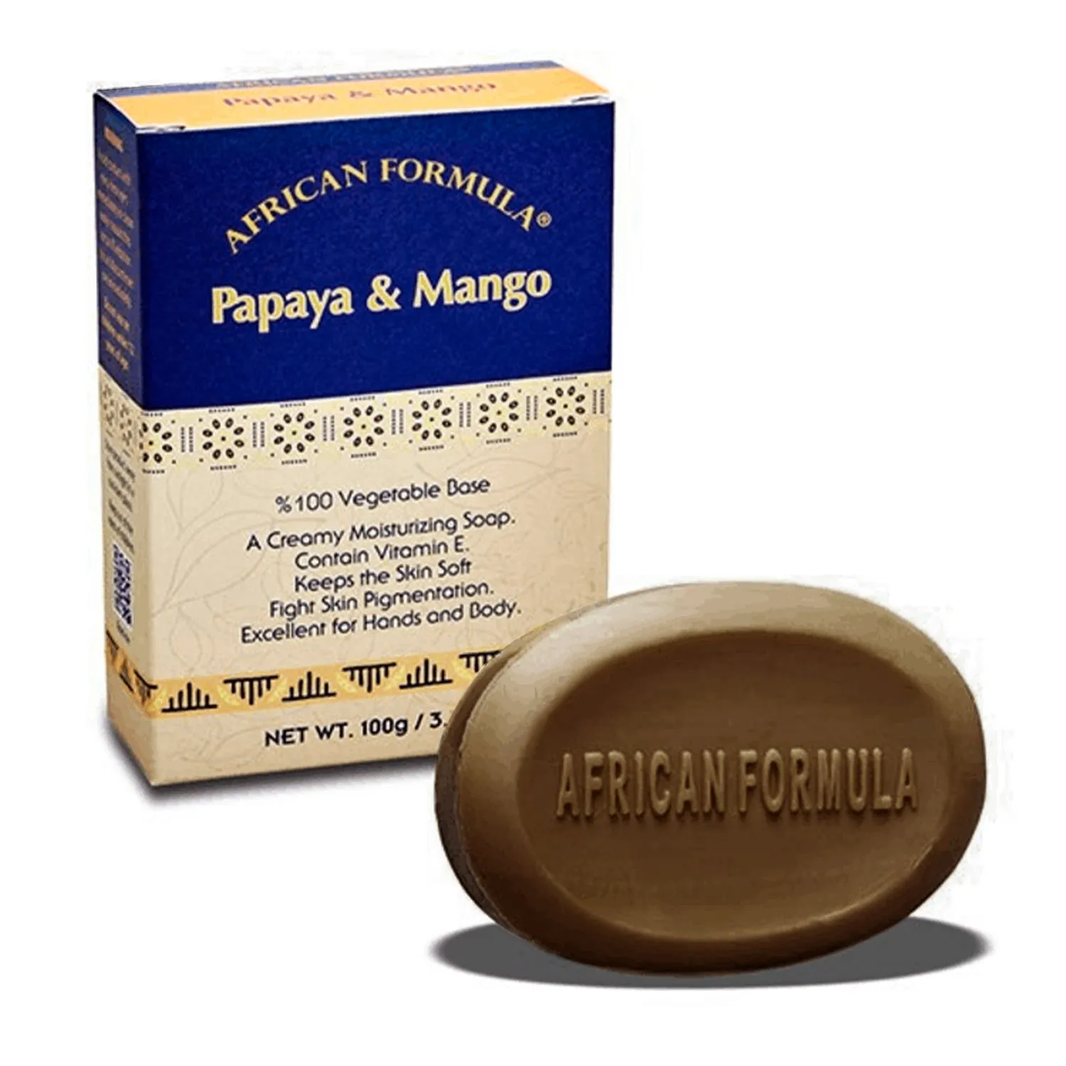 African Formula Papaya & Mango Soap 3.5oz/ 100g