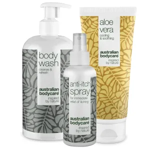 Aftersun set for red and sun damaged skin — 3 products to care for sunburn, burning sensation and sun rash