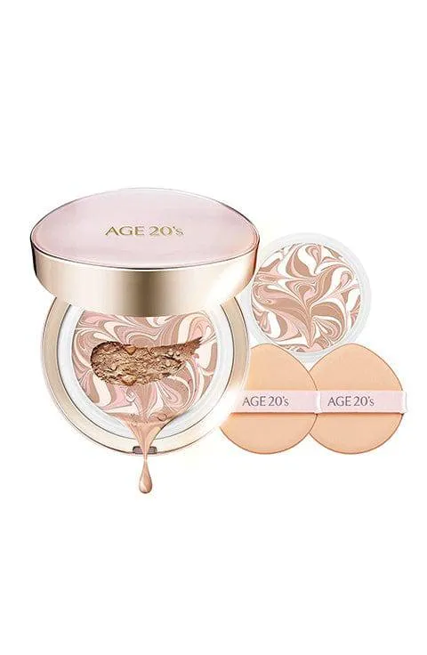 [AGE 20's] Signature Essence Cover Pact Moisture #21 Or #23 (14g/0.47 fl.oz X 2Ea)
