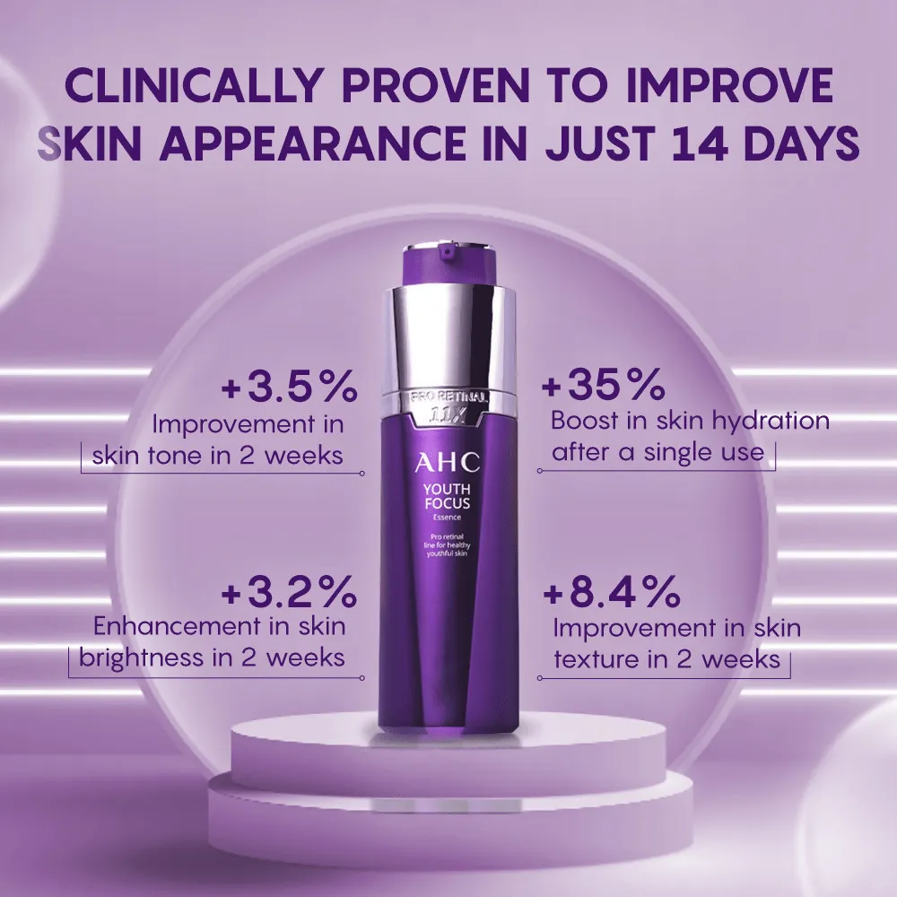 AHC Youth Focus Essence Anti-Aging Facial Essence Serum - Korean skincare