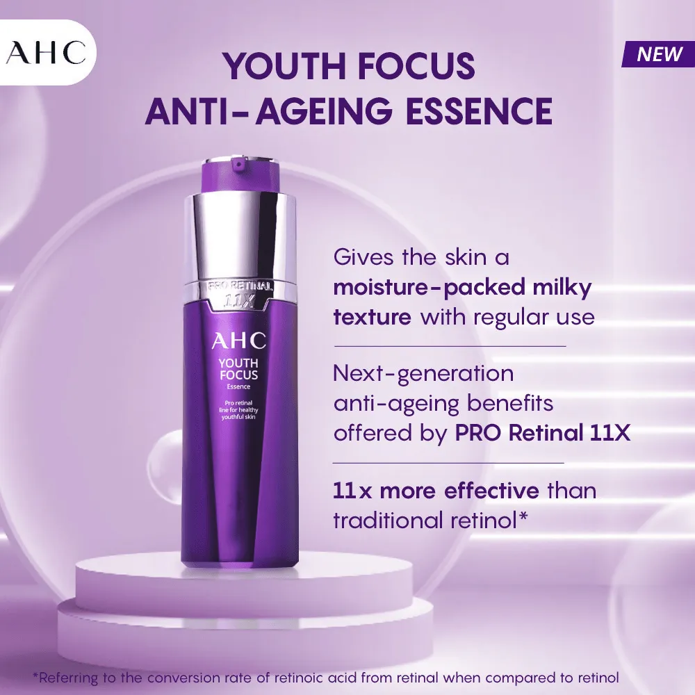 AHC Youth Focus Essence Anti-Aging Facial Essence Serum - Korean skincare